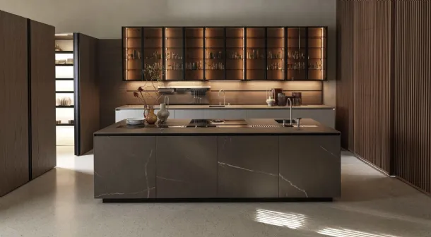 Design Kitchen with Telero Project 4 Island in Euromobil Gres