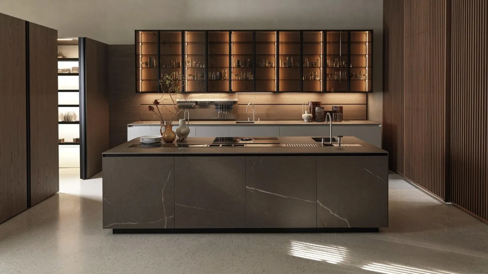 Design Kitchen with Telero Project 4 Island in Euromobil Gres