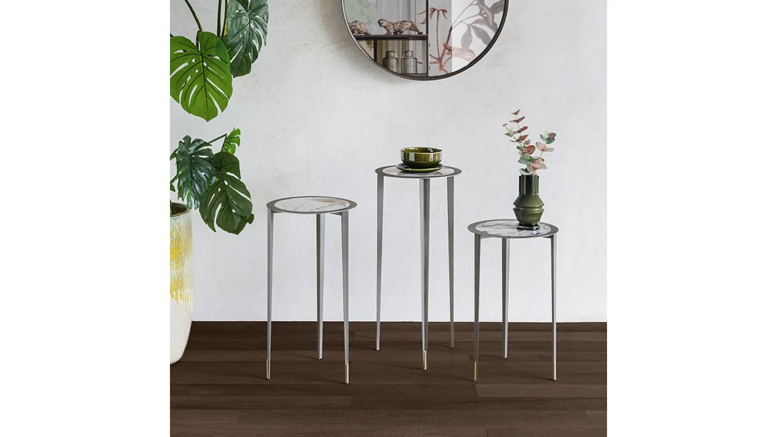 Brio Keramic multi-level modern console by Cattelan Italia