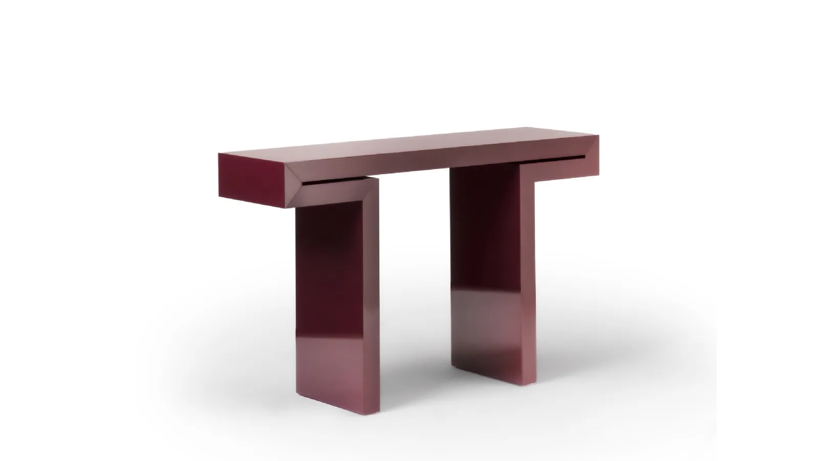 Miyabi Brillo entrance cabinet in glossy lacquered wood by Porada
