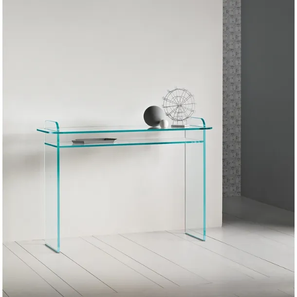 Opalina Glass Entryway Console by Tonelli