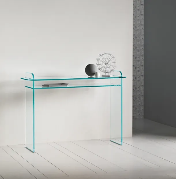 Opalina Glass Entryway Console by Tonelli