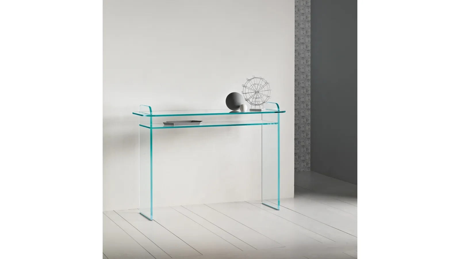 Opalina Glass Entryway Console by Tonelli