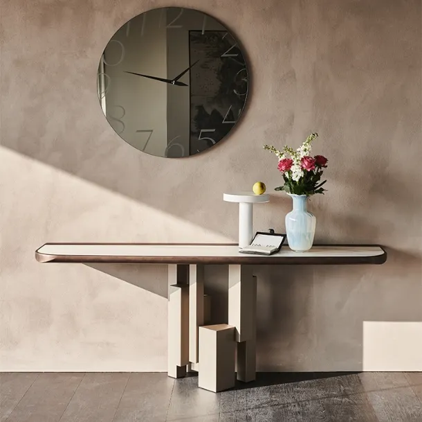 Skyline Keramik Premium console table in ceramic and steel by Cattelan Italia