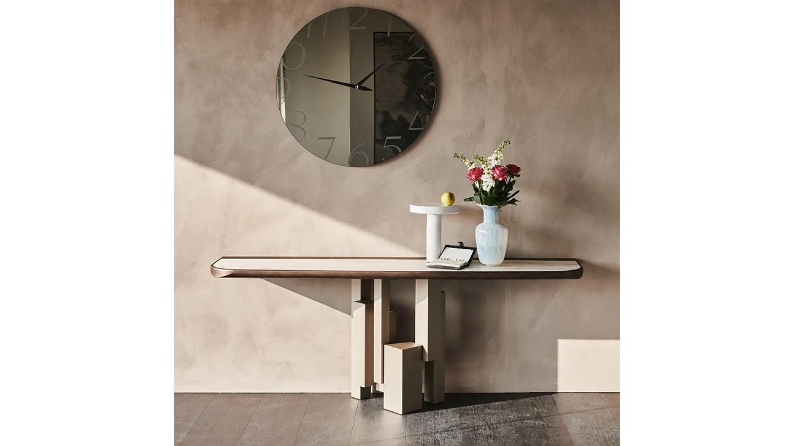 Skyline Keramik Premium console table in ceramic and steel by Cattelan Italia