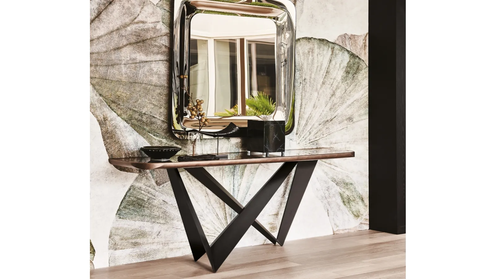 Westin Premium Marble Effect Ceramic Console by Cattelan Italia
