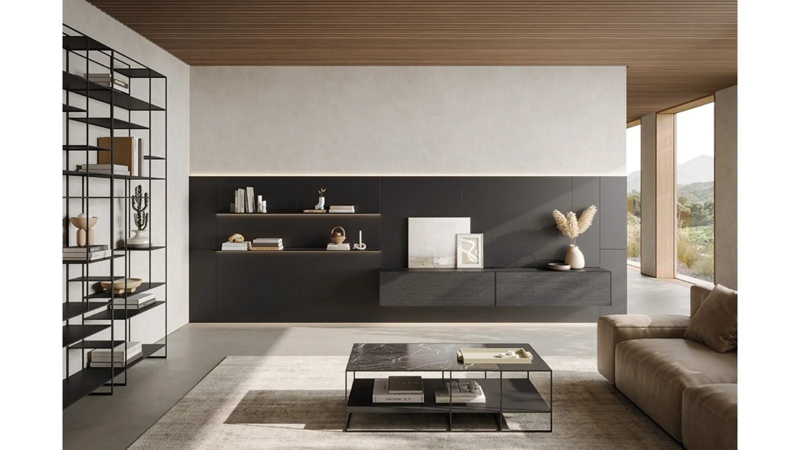 Caddy Living Wall Unit by Ronda Design
