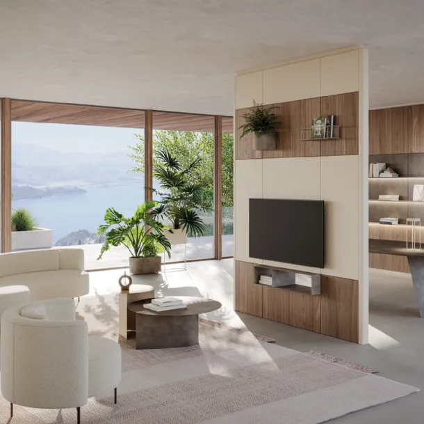Caddy Stand Wall Unit in Wood and Metal by Ronda Design