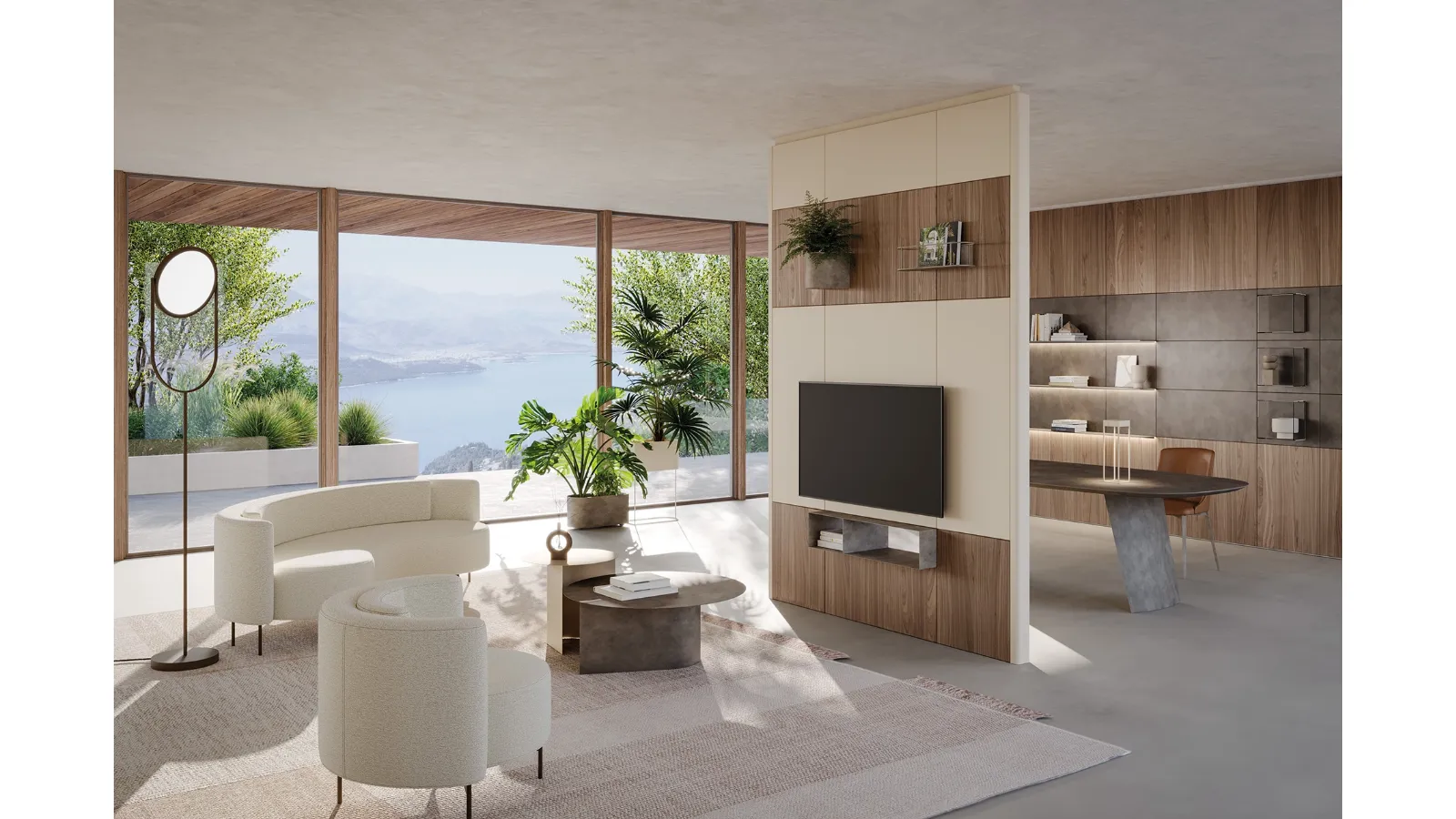 Caddy Stand Wall Unit in Wood and Metal by Ronda Design