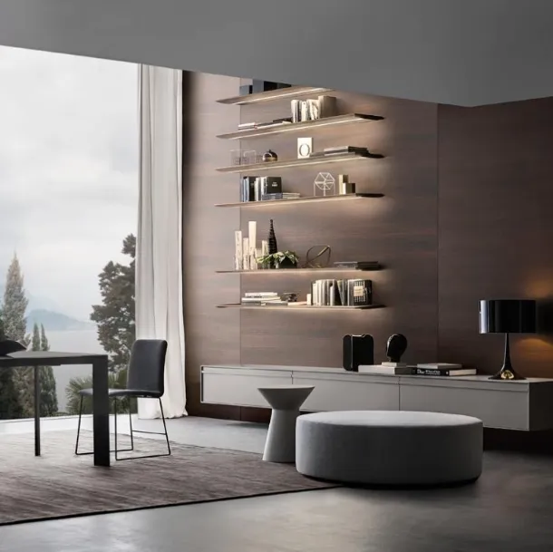 Frame Wall Unit Composition 08 in matte lacquer by Giellesse