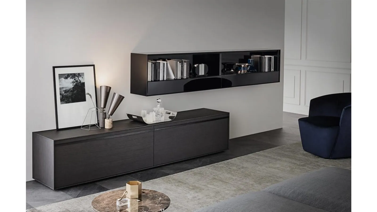 Frame Wall Unit Composition 09 in Giellesse Wood