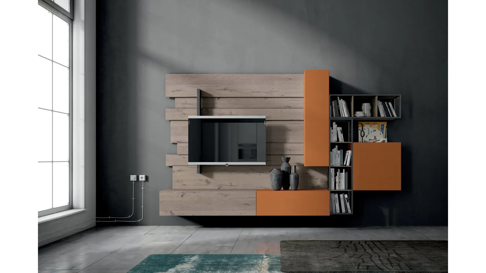 Rebel R 02 Wall Unit by Fimar