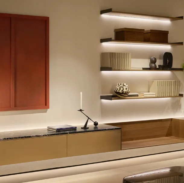 LT40 Gold Wall Unit by Lema