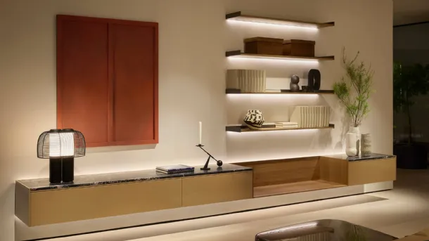LT40 Gold Wall Unit by Lema