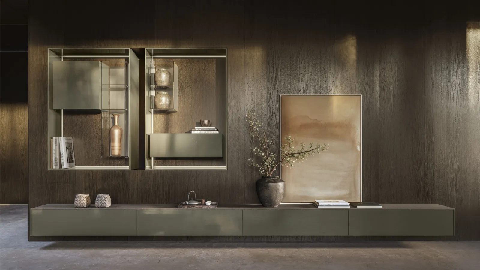 LT40 System Wall Unit Ortica by Lema