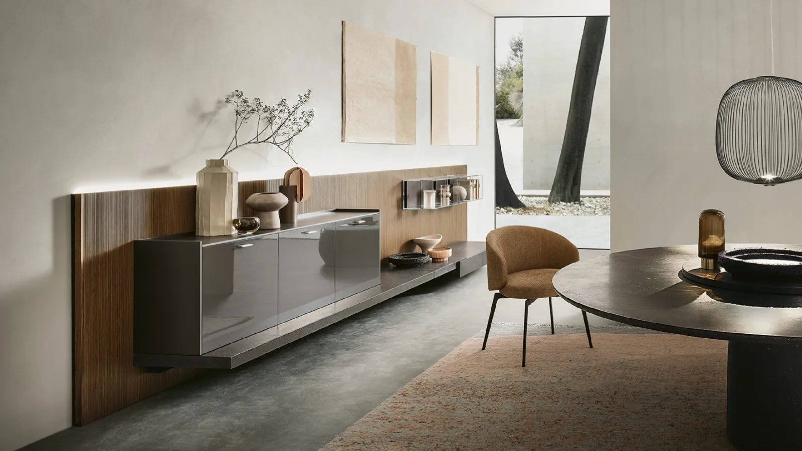 LT40 System Wall Unit in Talpa Lema Gloss Lacquer