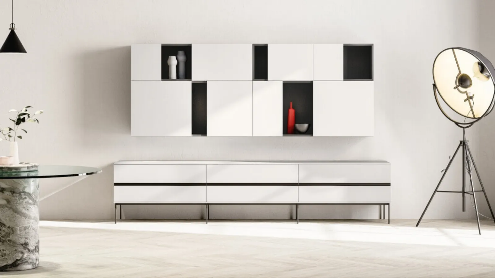SpaceMakers day Grip wall unit by Zalf
