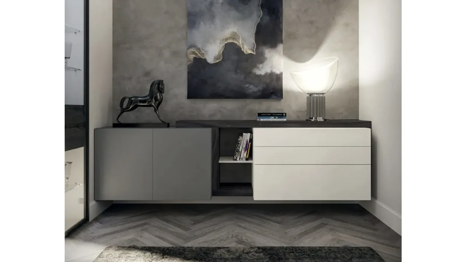 Side CF 079 wall-mounted cabinet by Fimar