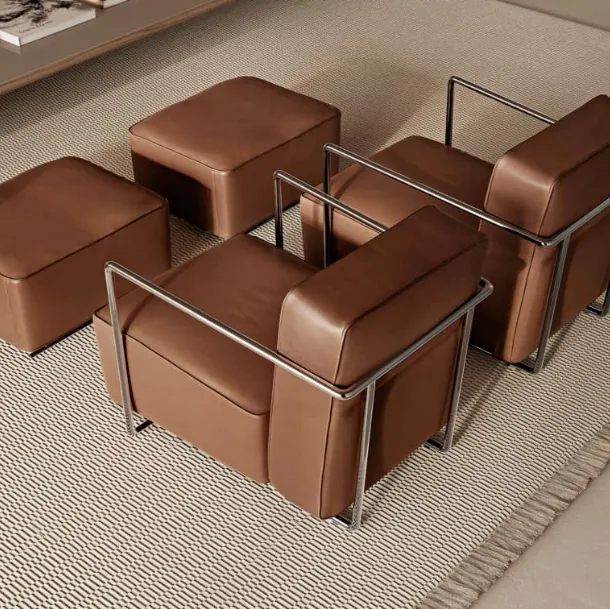 ABC leather armchair by Flexform