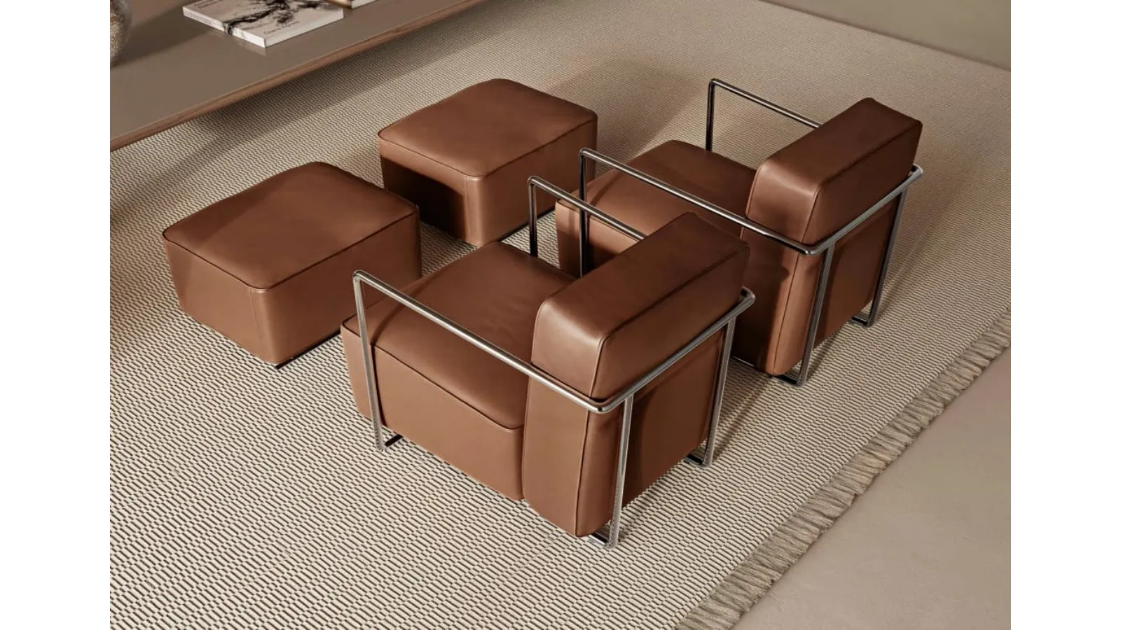 ABC leather armchair by Flexform