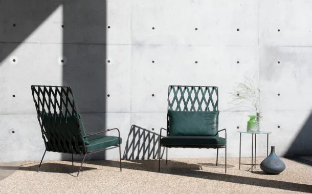 Alix leather armchair by Desirèe