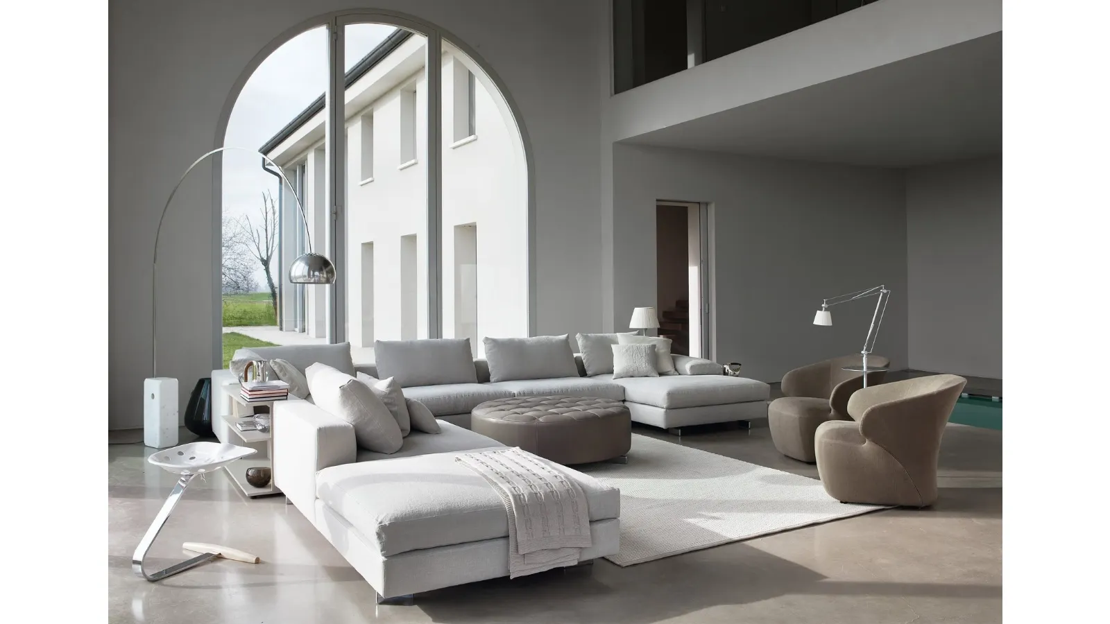Design armchair in Arom fabric by Zanotta