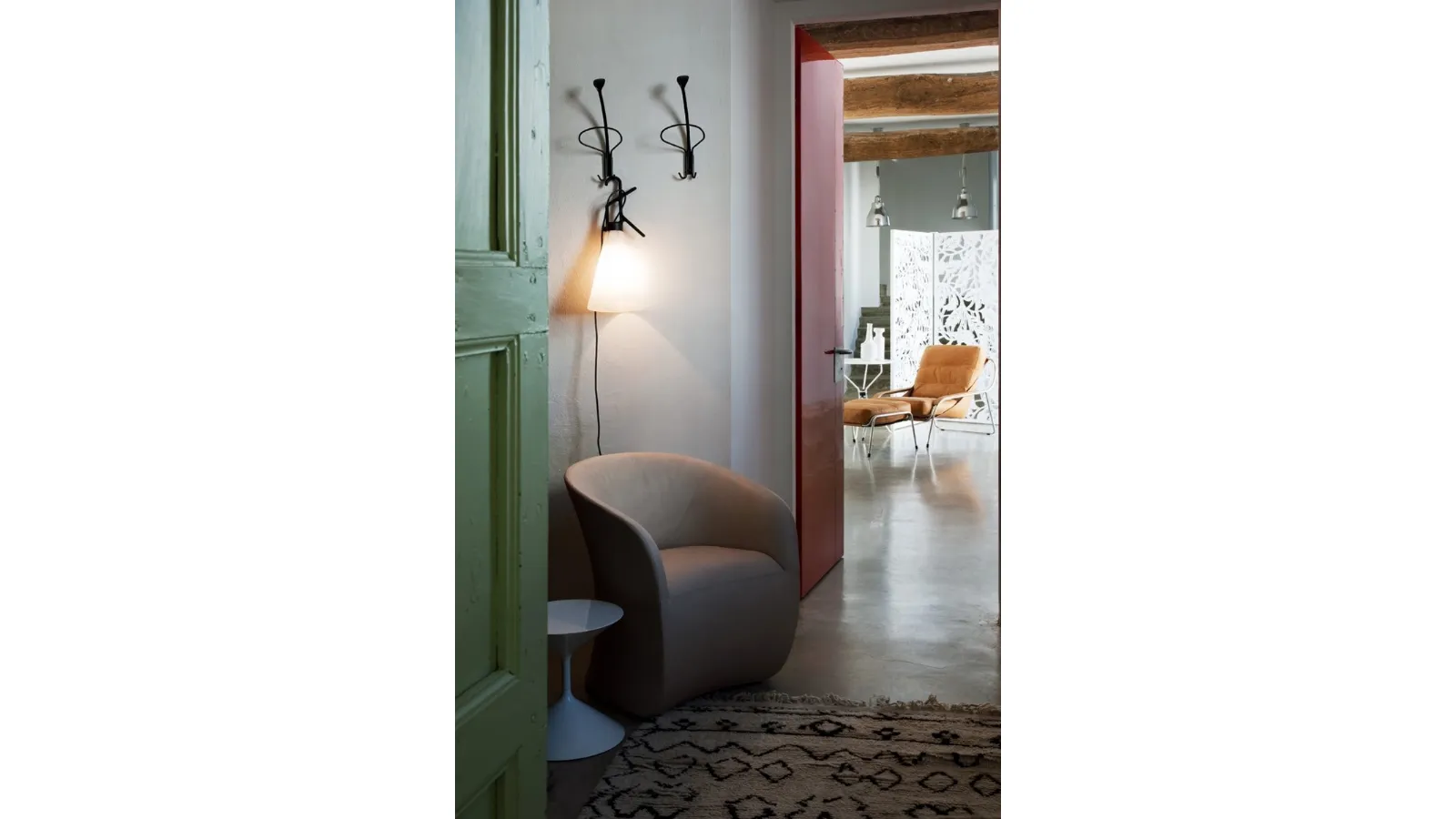 Calla fabric armchair by Zanotta
