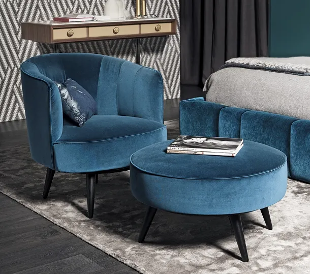 Cordi fabric armchair by Vibieffe
