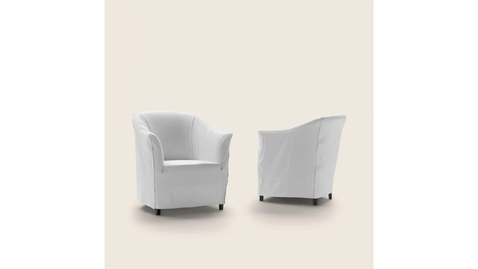 Classic armchair upholstered in Doralice fabric by Flexform