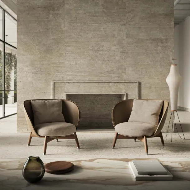 Eri leather armchair by Flexform