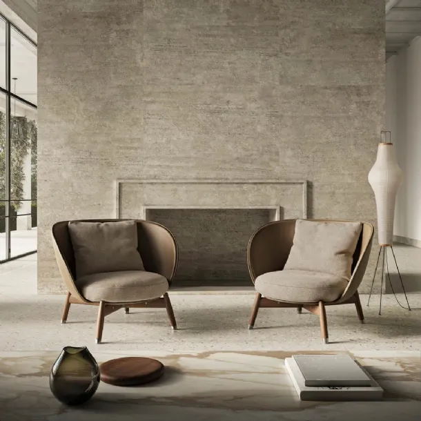 Eri leather armchair by Flexform
