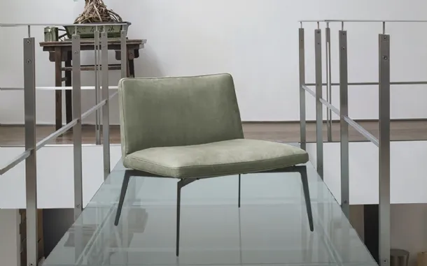 Flexa Lounge Chair by Alivar, a design leather armchair