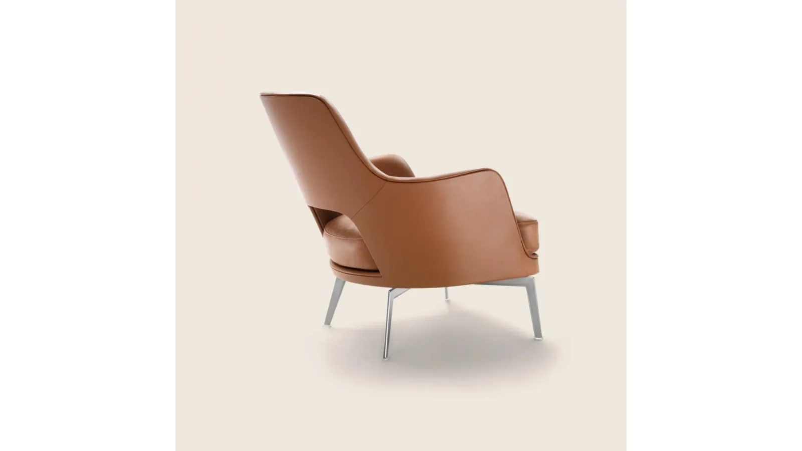 Flexform Gatsby leather armchair