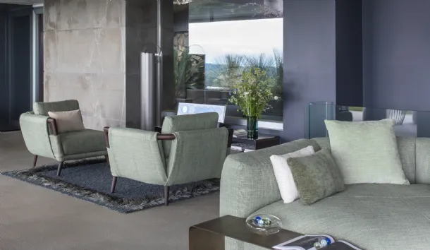 Flou Gaudì corner armchair