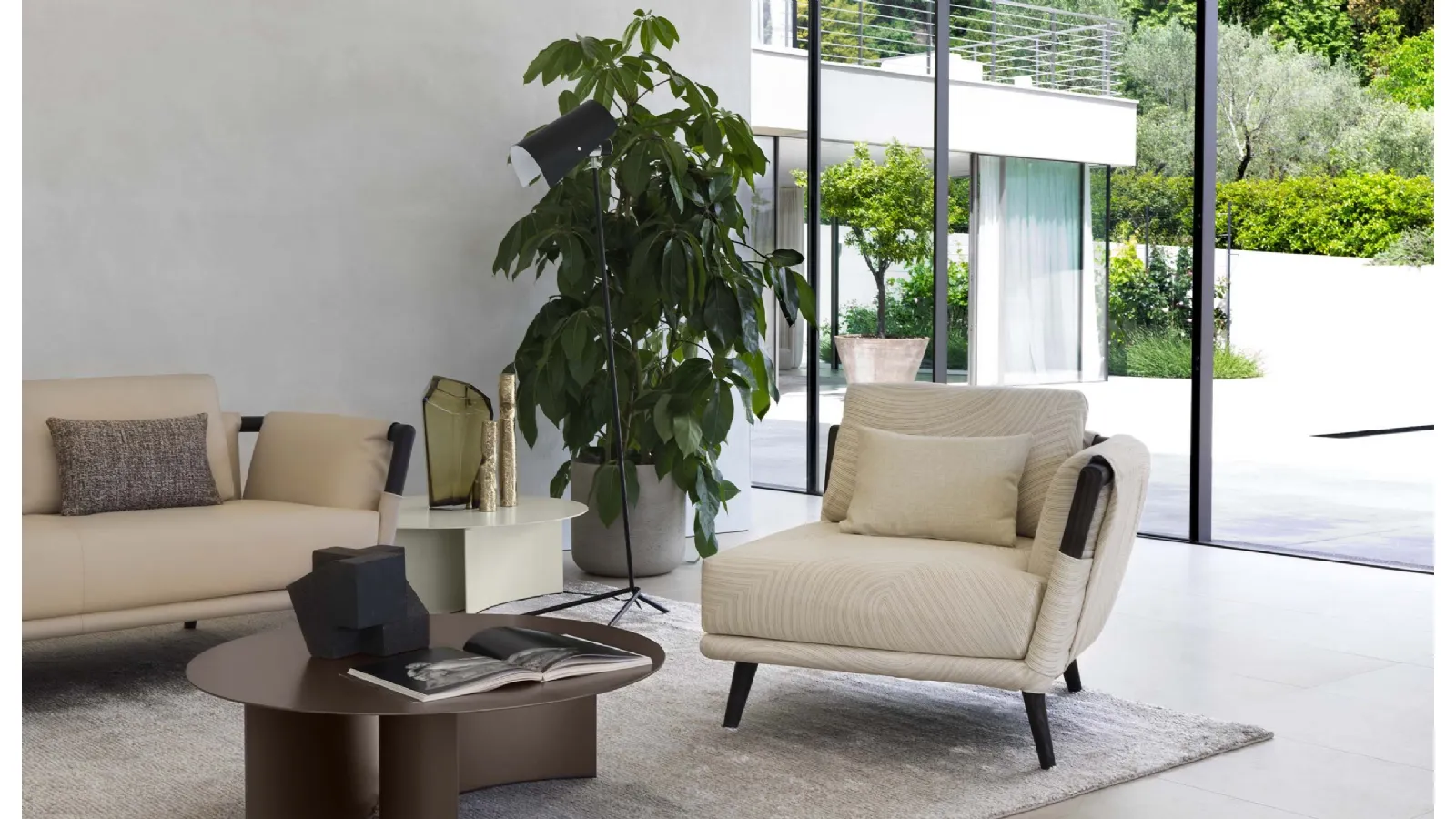 Flou Gaudì corner armchair