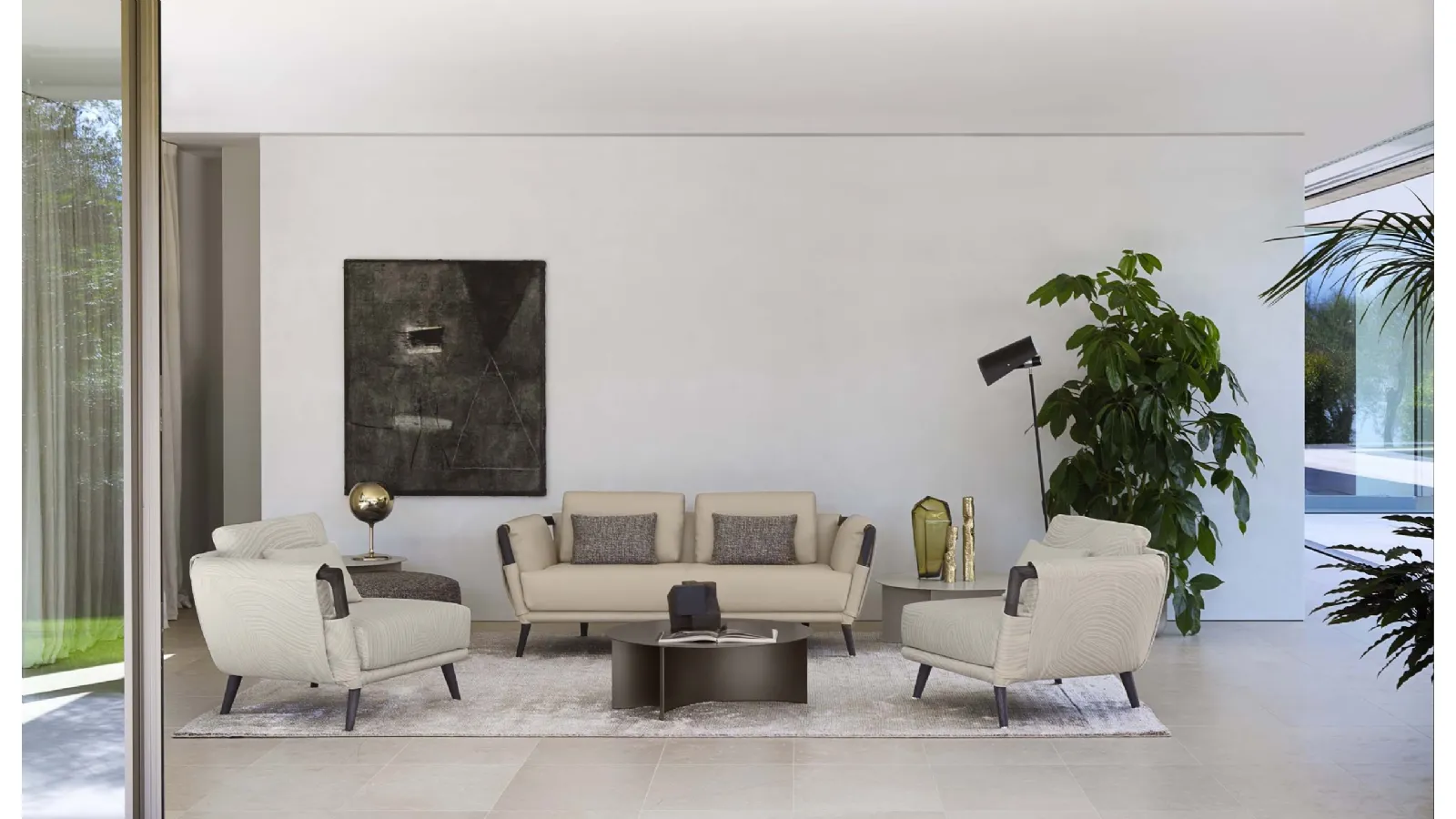 Flou Gaudì corner armchair