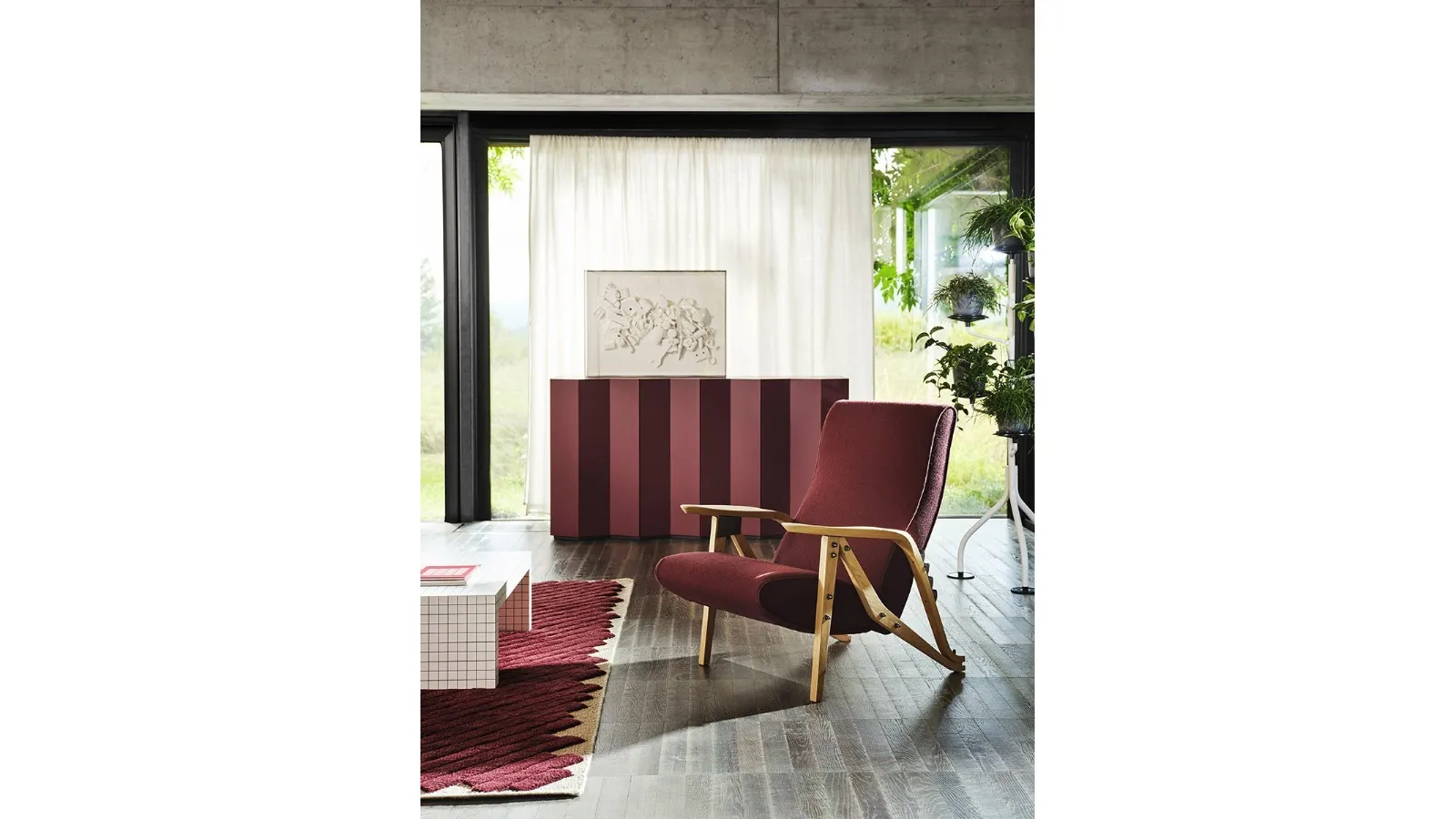 Gilda CM armchair with adjustable backrest with adjustable backrest by Zanotta