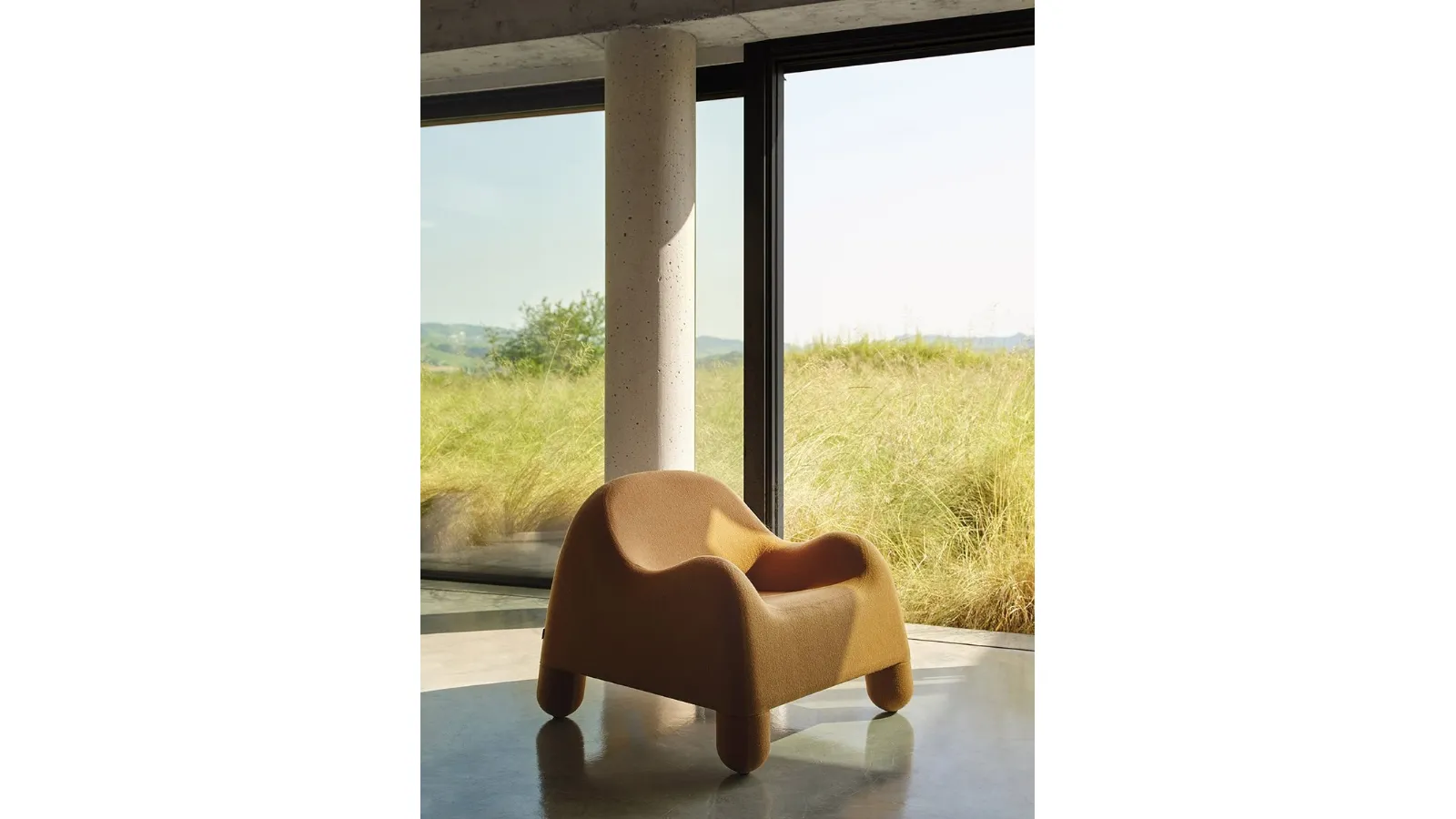 Gomma fabric armchair by Zanotta