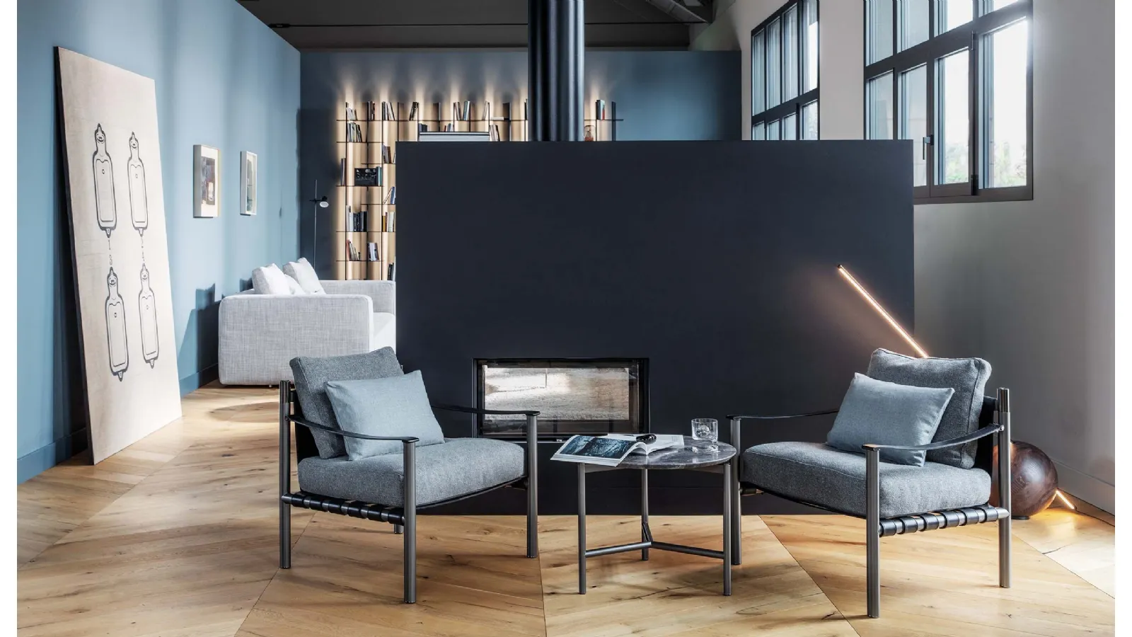 Iko fabric armchair by Flou