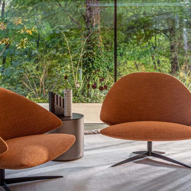 Koster upholstered fabric design armchair by Desirèe