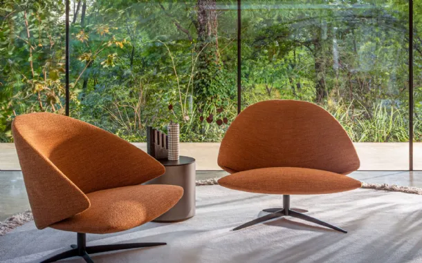 Koster upholstered fabric design armchair by Desirèe