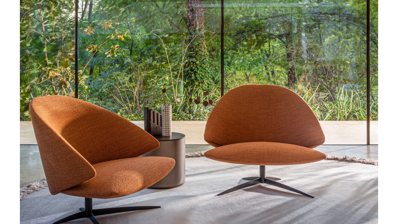Koster upholstered fabric design armchair by Desirèe