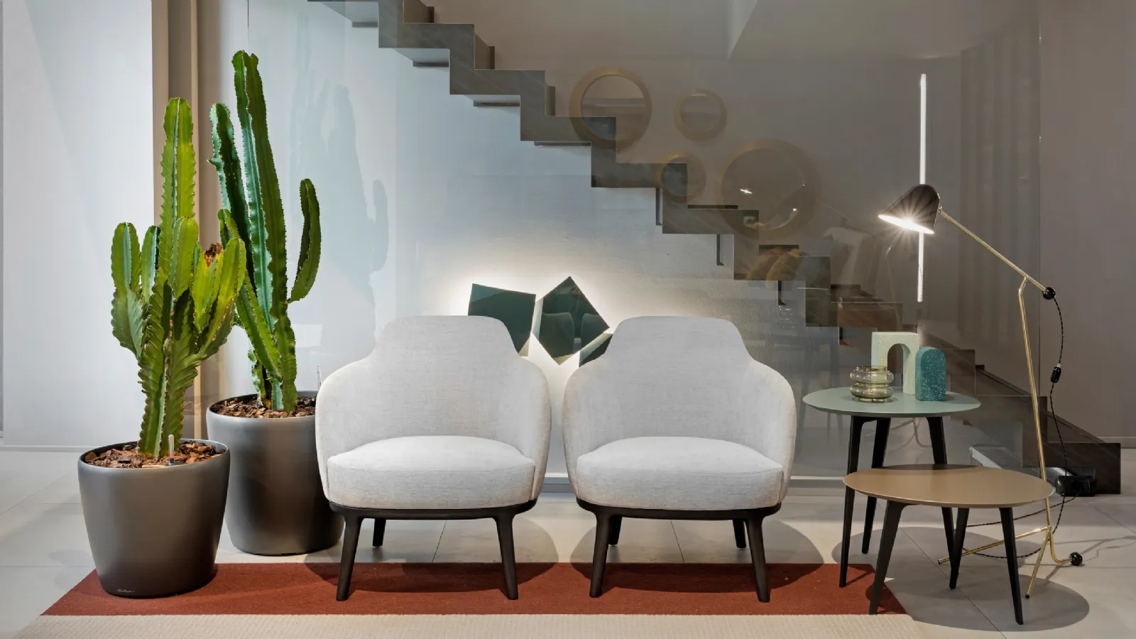 Lucylle fabric armchair by Lema