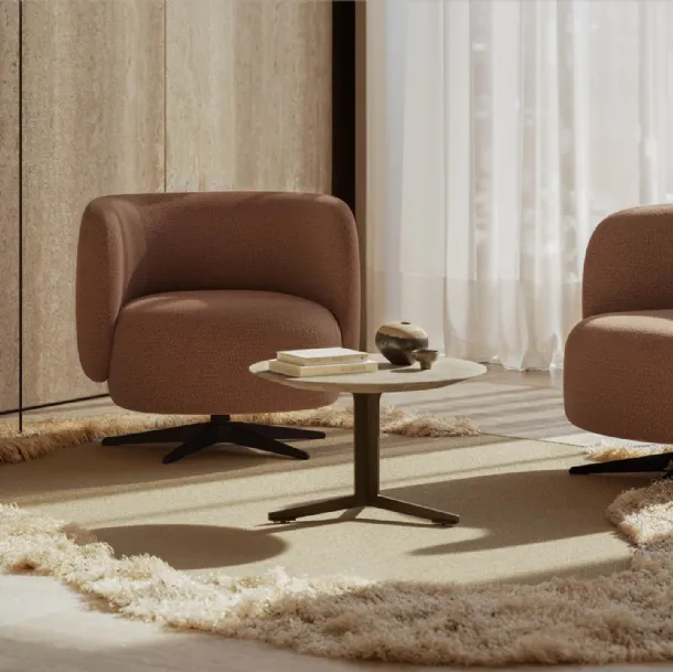 Miki fabric armchair by Lema
