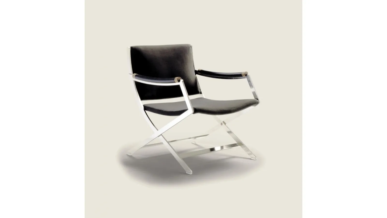 Paul fabric and metal armchair by Flexform