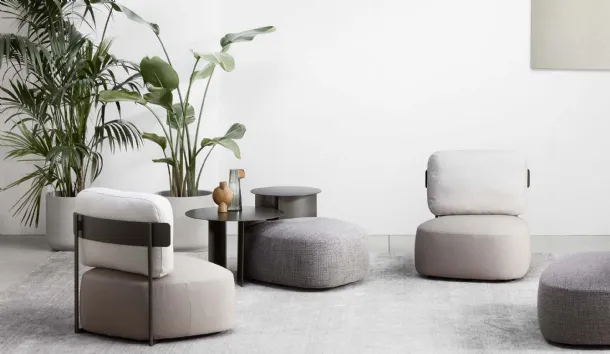 Flou Pierre upholstered fabric armchair
