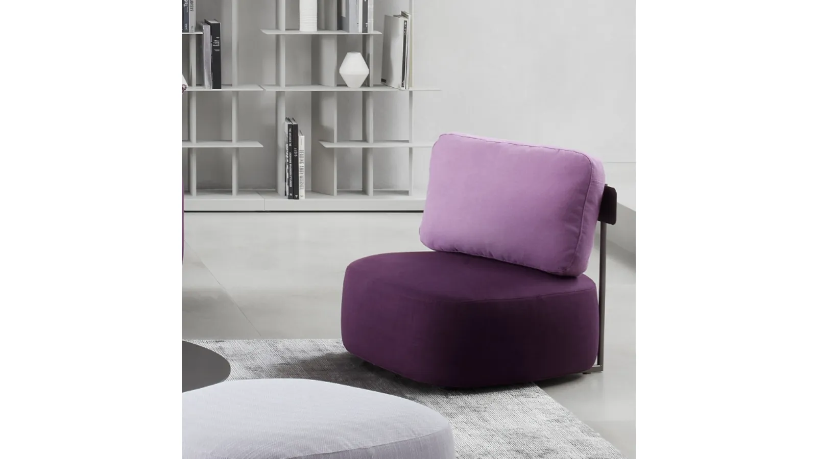 Upholstered fabric armchair Pierre by Flou