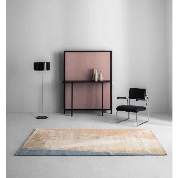 Leather armchair with steel structure Sant' Elia by Zanotta