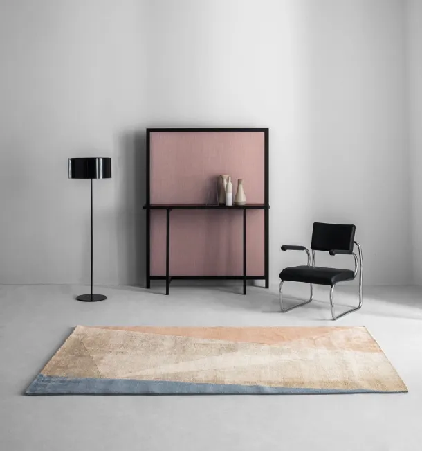 Leather armchair with steel structure Sant' Elia by Zanotta