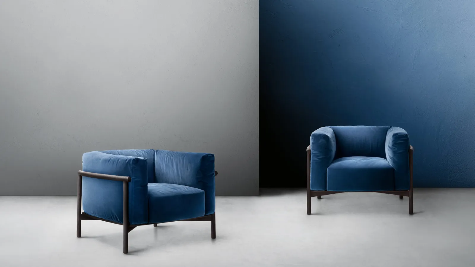 Taiki upholstered armchair by Lema